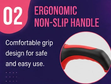 4-Stage Kitchen Knife Sharpener with Ergonomic Non-Slip Handle | Manual Knife & Scissor Sharpener