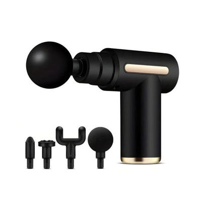 Premium Deep Tissue Massage Gun – Portable Muscle Massager with 4 Interchangeable Heads & Adjustable Speed