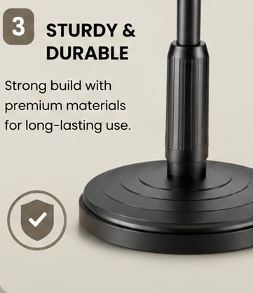 Adjustable Rotatable Mobile Phone Stand – Height Adjustable Desk Holder for Smartphones & Tablets