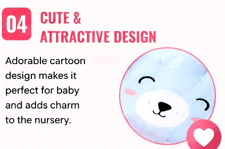 Baby Anti-Spit Up Sleeping Pillow | 45° Inclined Newborn Head Support Cushion | Soft Washable Baby Sleep Positioner