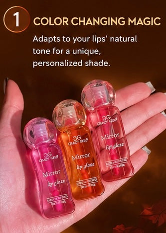 Crazy Girl Mirror Lip Glaze Lip Oil – Color Changing Hydrating Lip Gloss for Soft & Glossy Lips