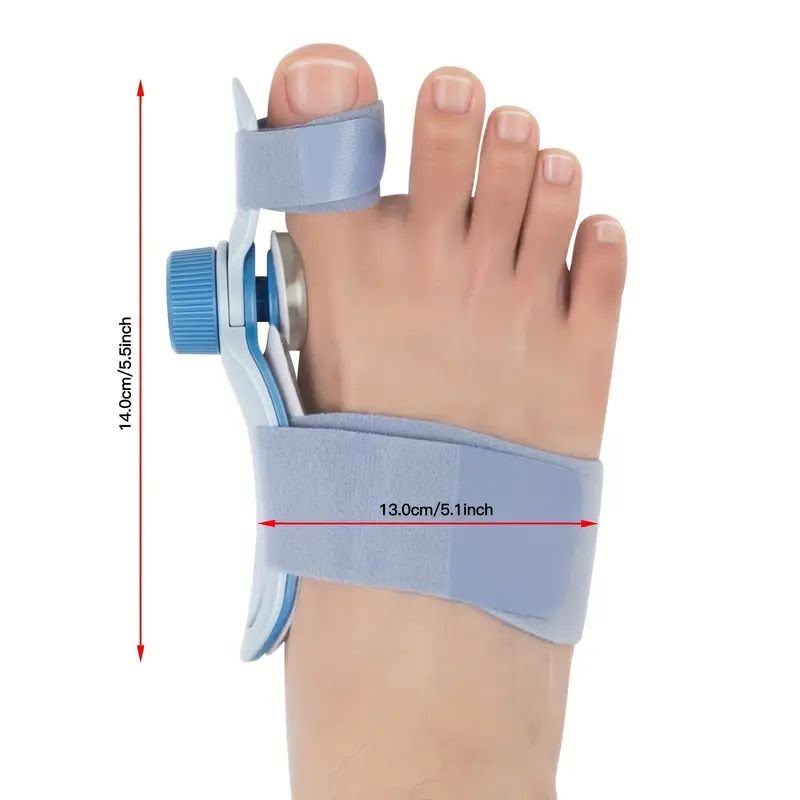 Ortho Life Hinged Bunion Splint | Adjustable Big Toe Corrector Brace for Hallux Valgus Pain Relief