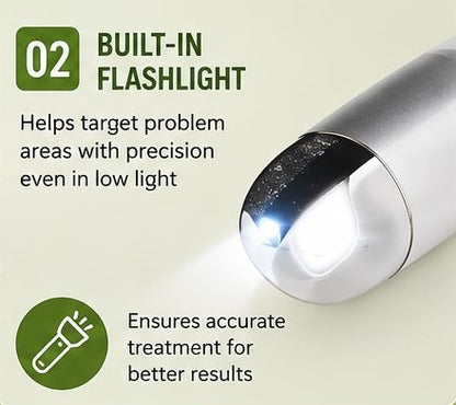 Electric Scalp Massager & Hair Growth Roller | USB Rechargeable Scalp Care Device with LED Light